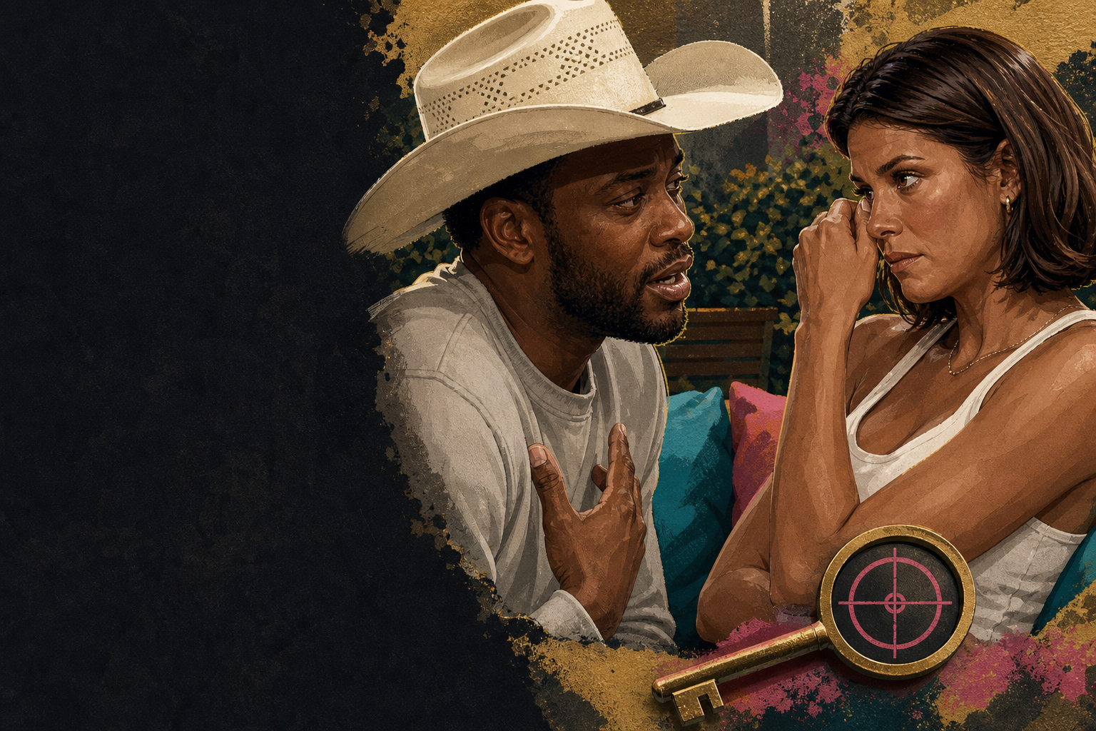 Editorial illustration for Chuk and Haley clash emotionally after the blindside, with Haley promising to use the POV.