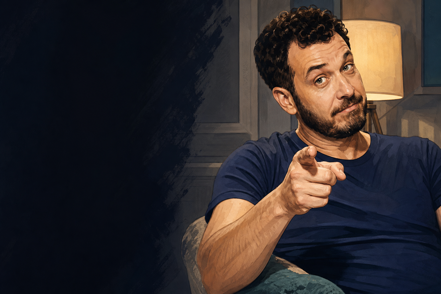 Editorial illustration for Rick jokes that Taylor sleeps more than anyone he’s met.