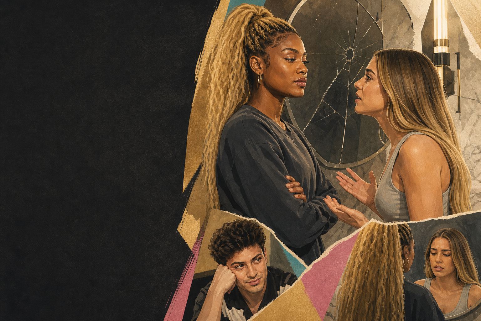 Editorial illustration for Dee and Taylor clash over what the endgame “pattern” should be.