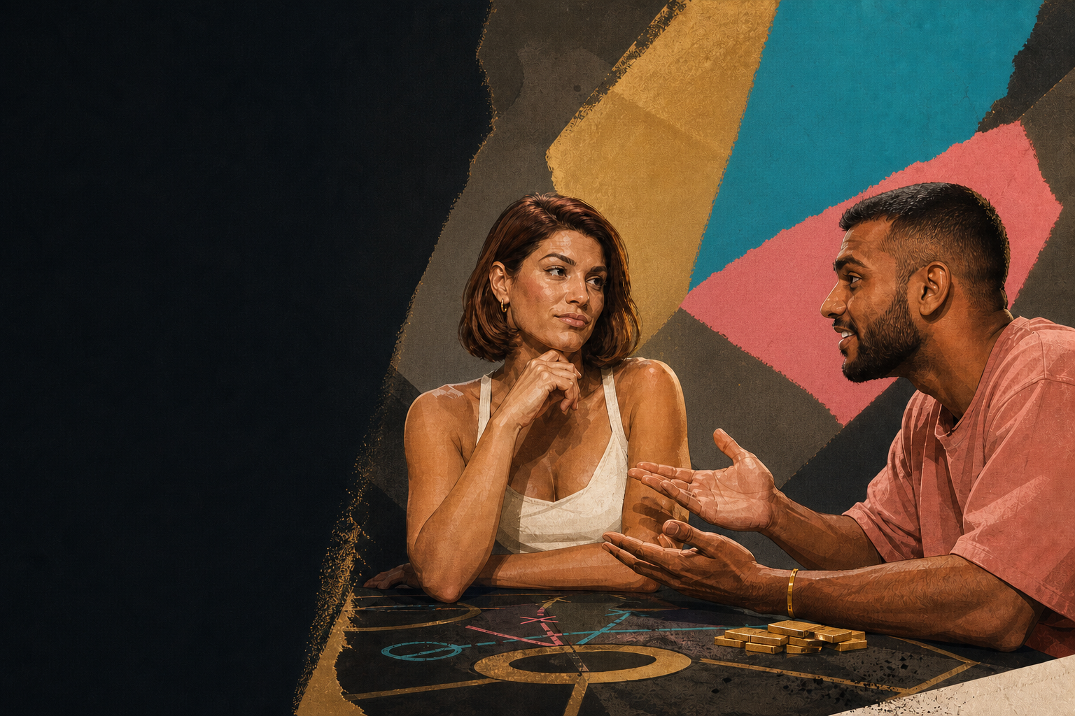 Editorial illustration for After putting her on the block, Yash tells Haley to form an alliance as Haley questions De.