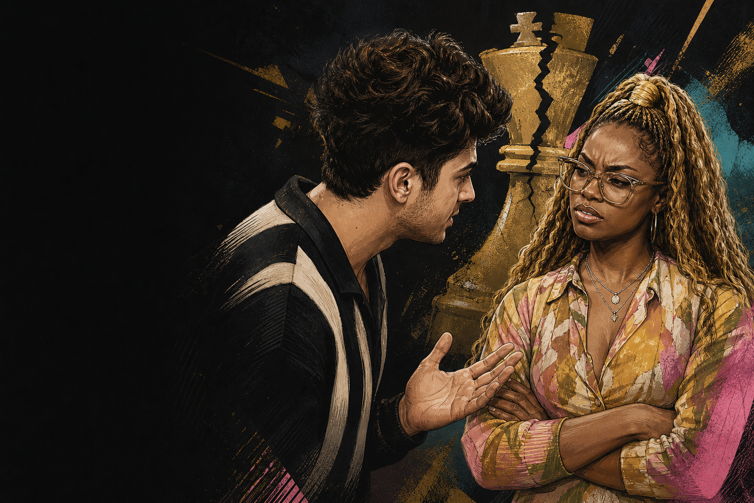 Editorial illustration for Drew explains the veto setup that aimed to keep LaTrice from saving LaTrice.