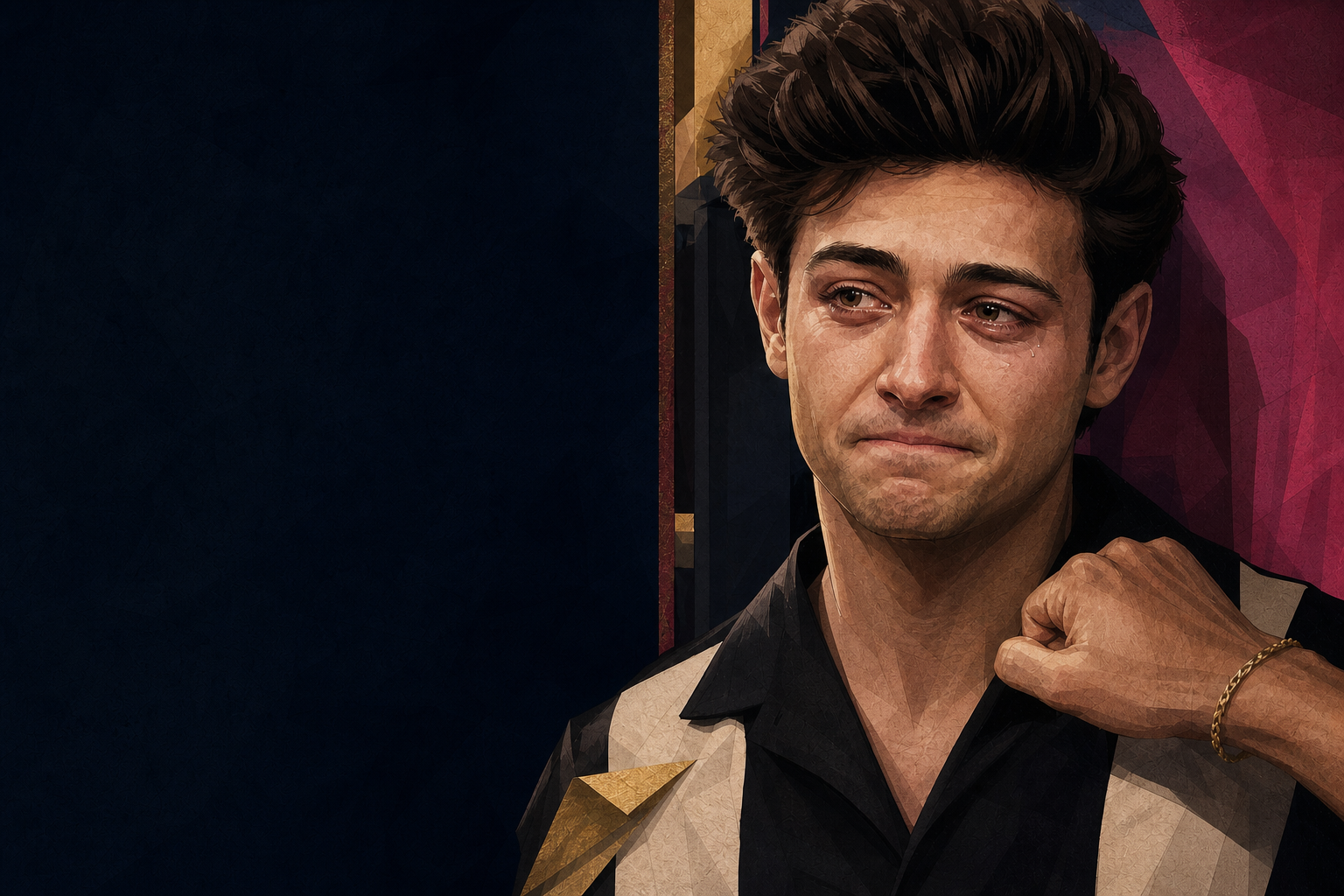 Editorial illustration for Drew holds back tears after being told he’s essentially “getting taken” to F2.