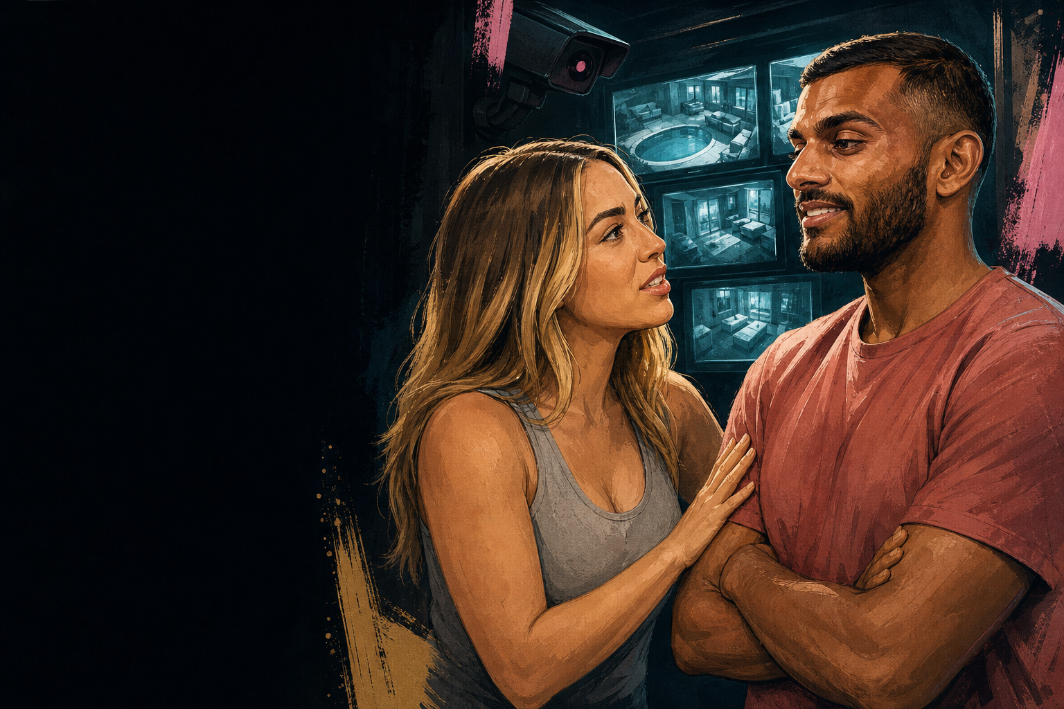 Editorial illustration for Dee tells Yash she’s not putting him up—and promises “I’ve got your back.”.