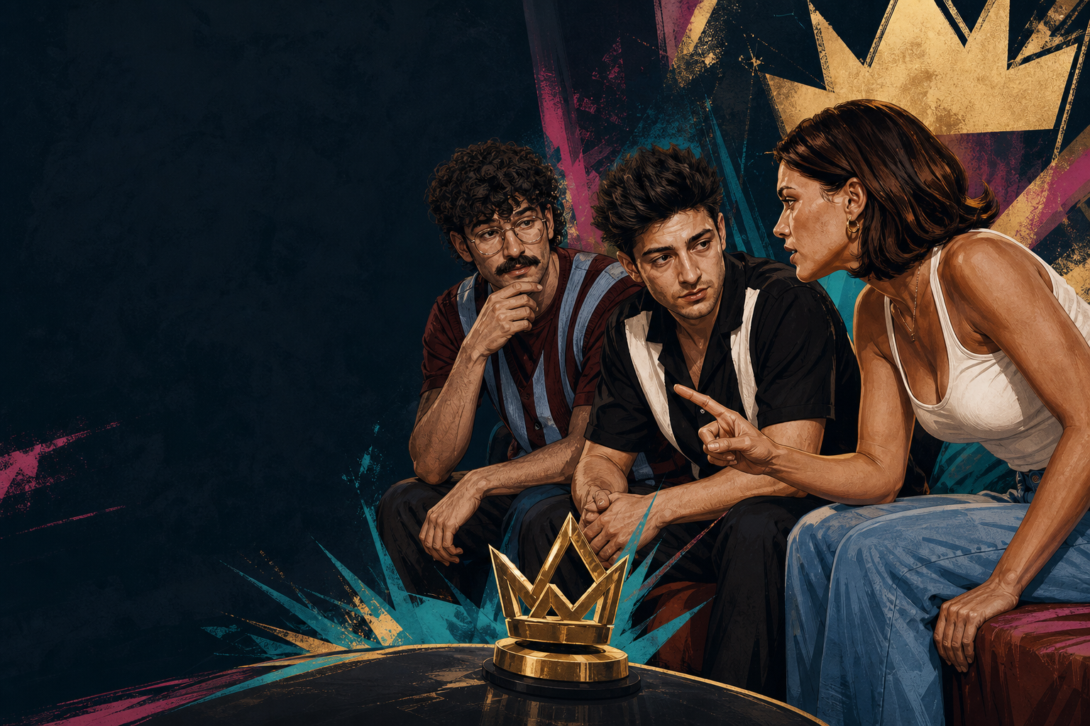 Editorial illustration for Haley demands not to be lied to as her HoH reign turns nomination talk into open pressure.